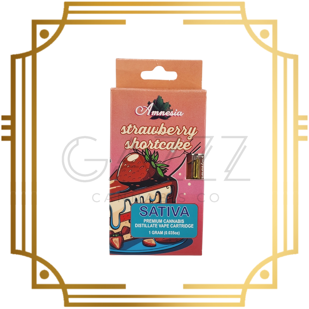 Photograph of product: Amnesia Strawberry Shortcake Vape Cartridge