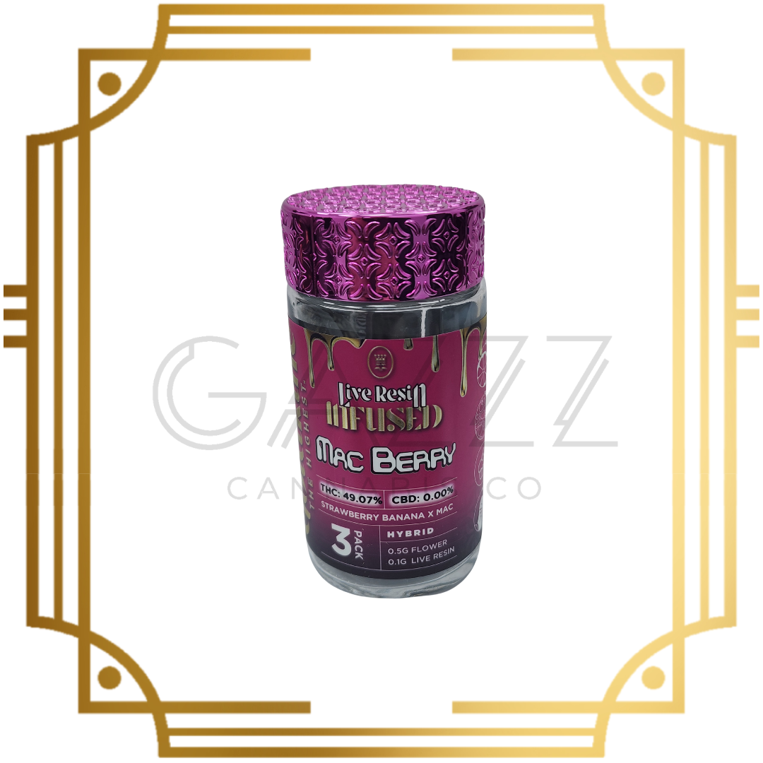 Photograph of product: Goldkine MAC Berry Infused Pre-Rolls 3pk 1.8G