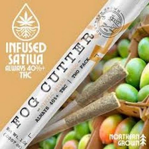 Photograph of product: Mystic River Mango Distillate Infused 2pk Pre-Rolls | 1g