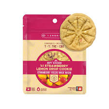 Photograph of product: 1:1 Strawberry Lemon Drop Cookie (Happy Kitchen)