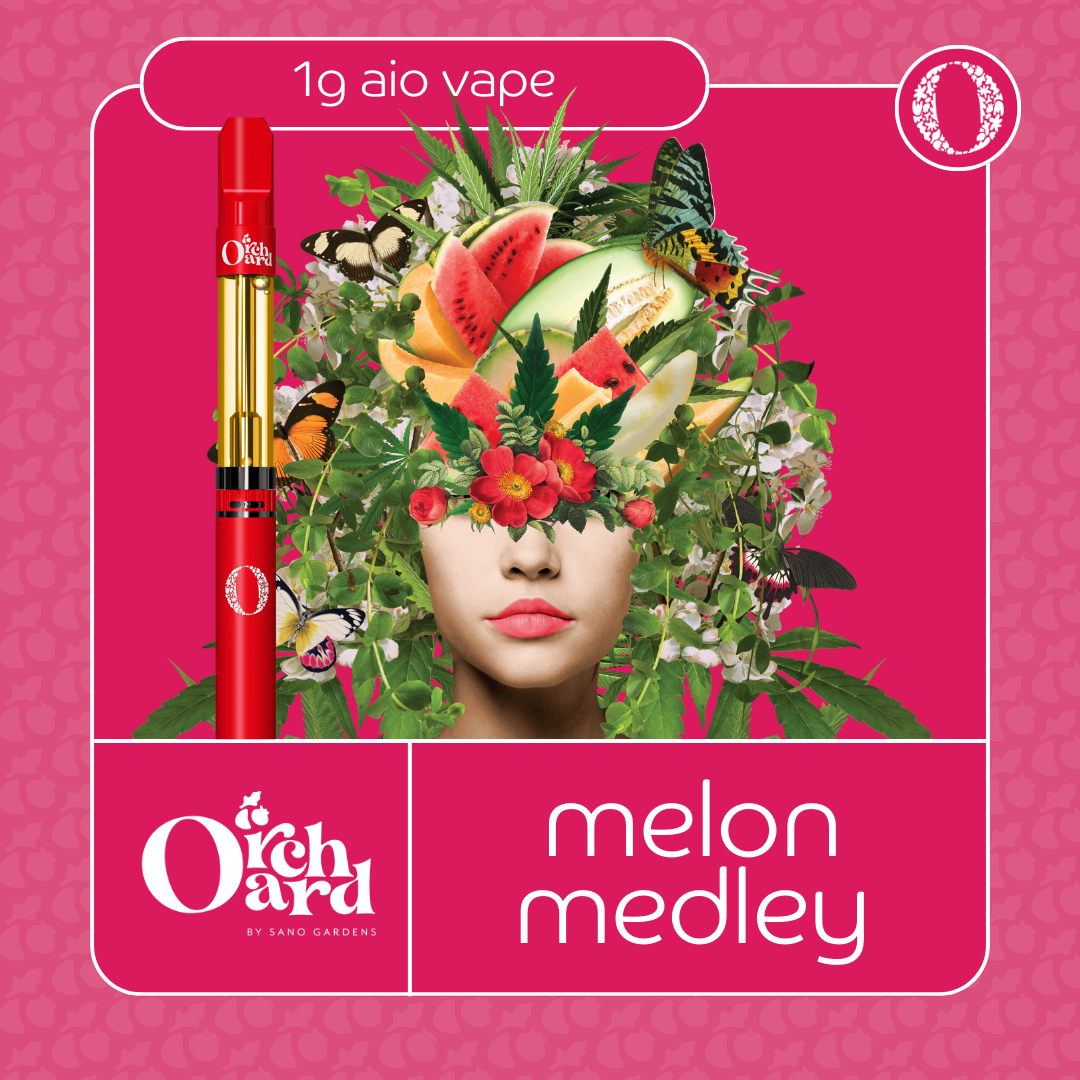 Photograph of product: Sano Gardens - 1000mg Orchard AIO - - Melon Medley