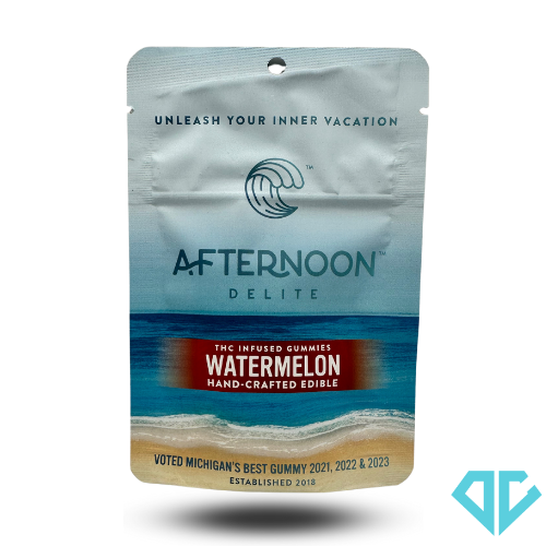 Photograph of product: Afternoon Delite Watermelon Gummies 2 Pack 200mg