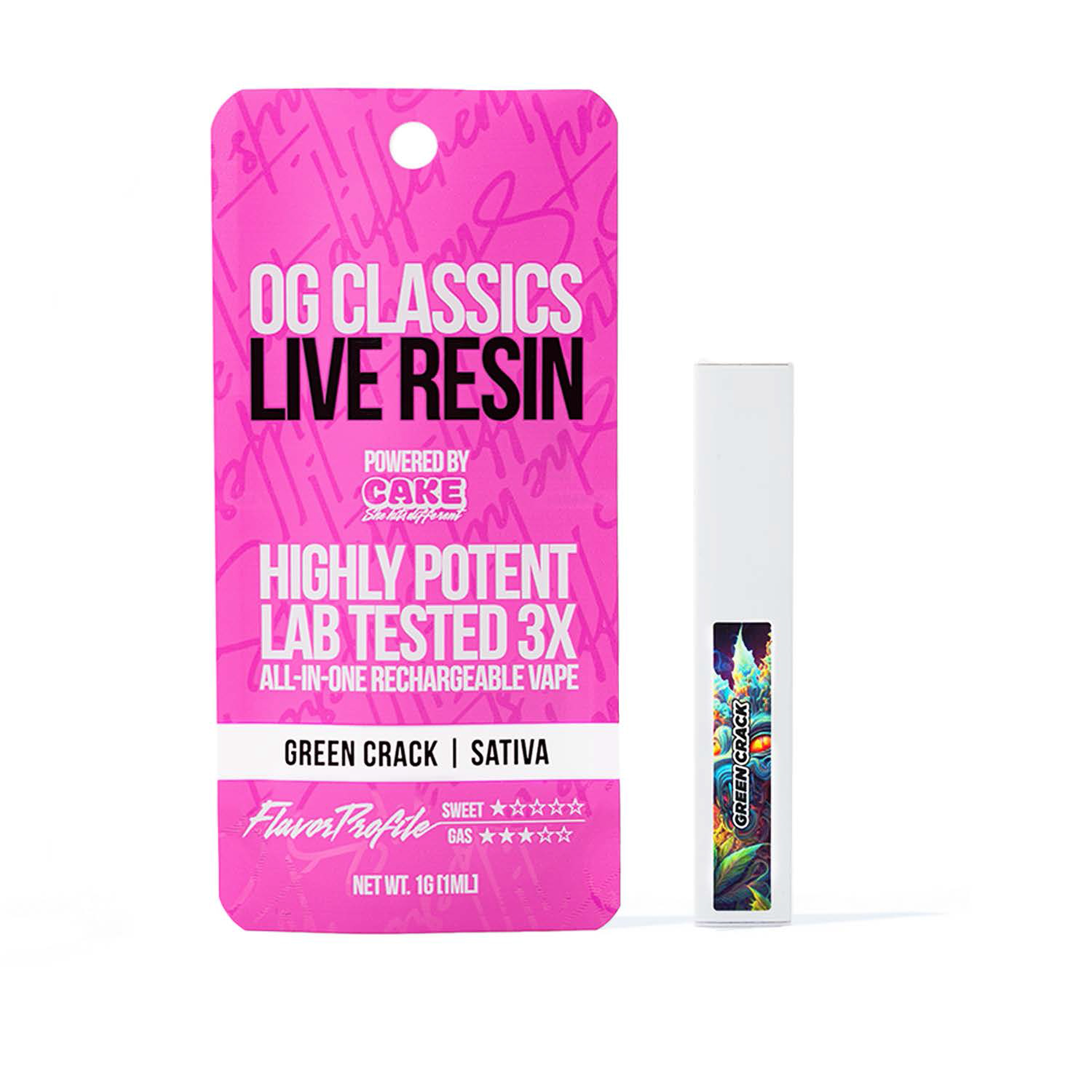 Photograph of product: Cake OG L.R. AIO 1000mg | Berry Gelato (S)