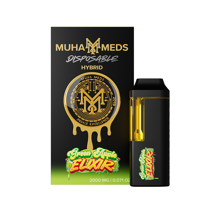 Photograph of product: Green Apple Elixir Disposable Vape, 2g