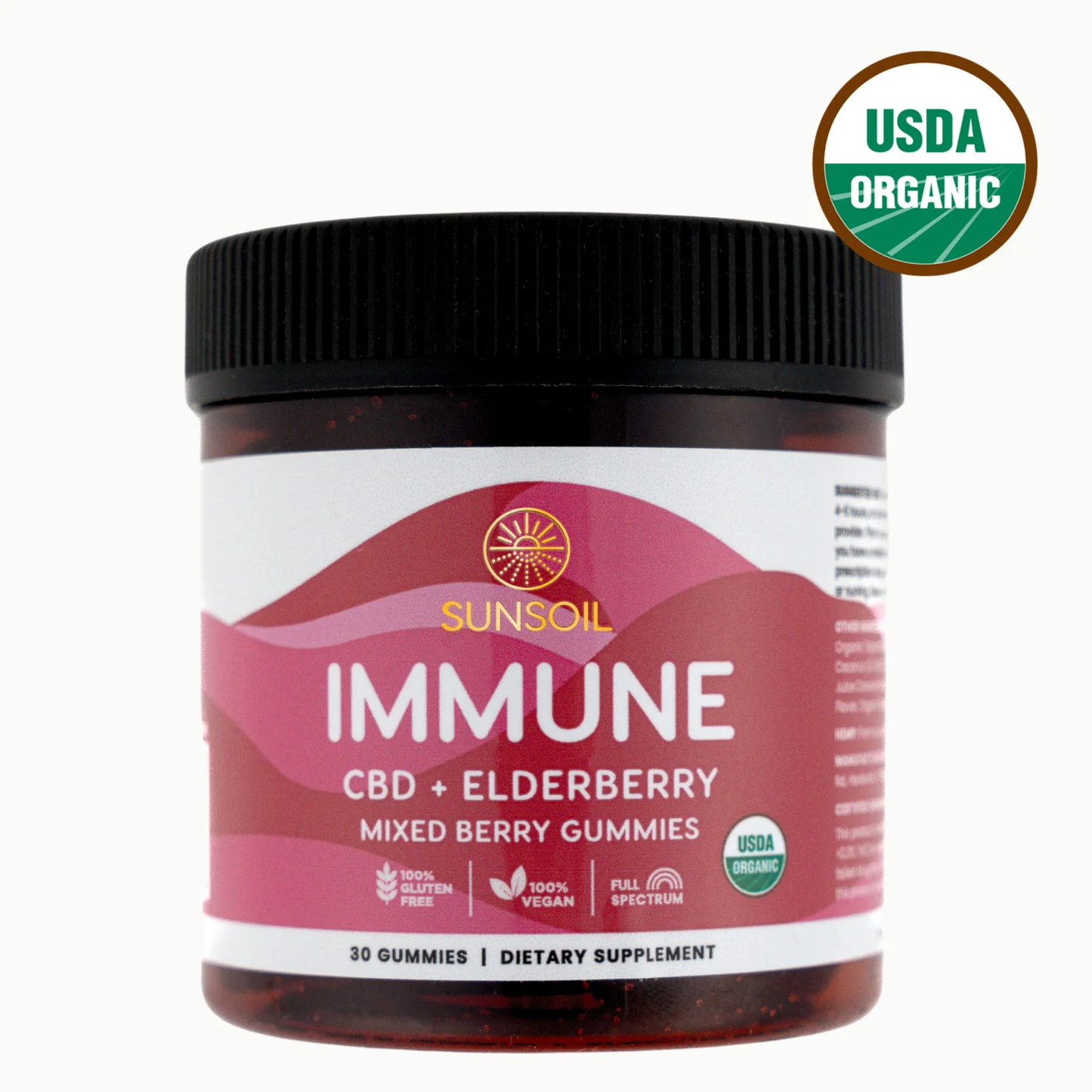 Photograph of product: IMMUNE Elderberry + CBD Gummies | 30 ct.