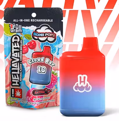 Photograph of product: Hellavated - Bomb Popz - 1g Cloud Bar