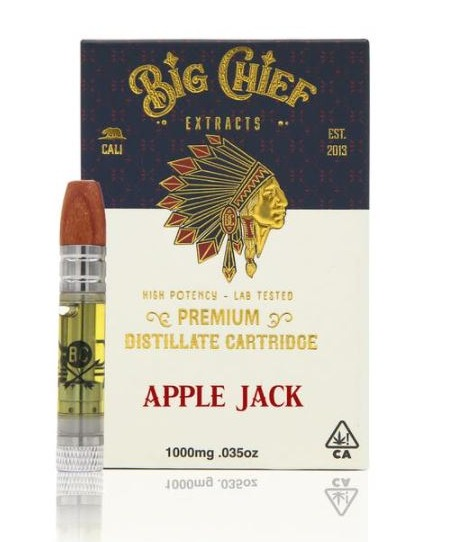 Photograph of product: Big Chief - Apple Jack 1g Cart