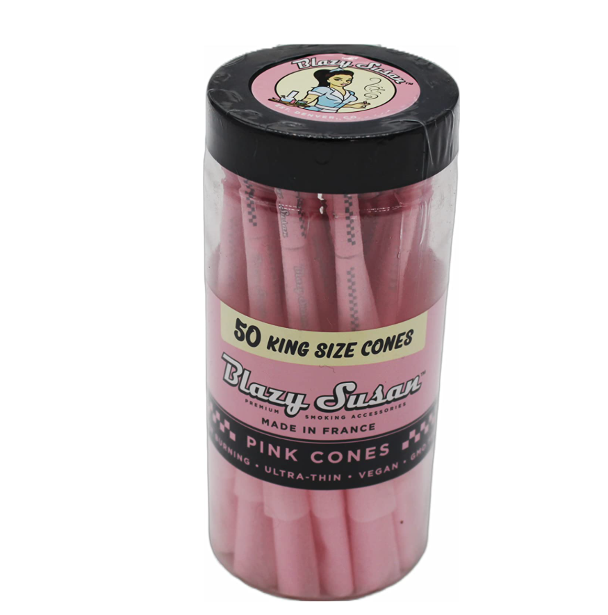 Photograph of product: Blazy Susan Pink King size Cones - 50 Count