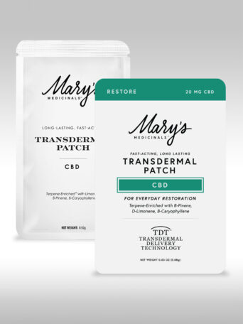 Photograph of product: Marys Medicinals - Transdermal - Patches - Restore - 20mg CBD