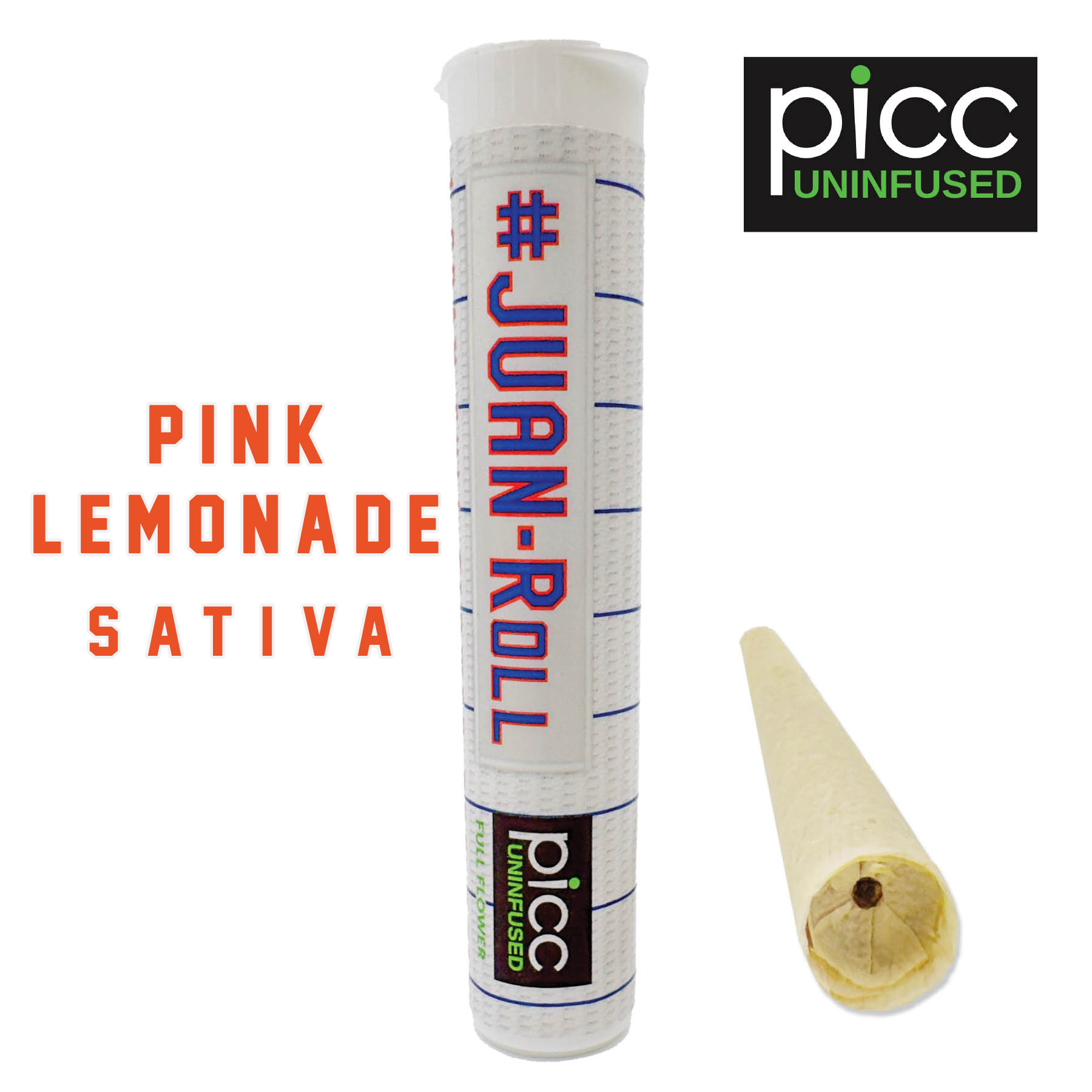 Photograph of product: #JUAN-ROLL | Uninfused Pre-roll | 1G SINGLE | Pink Lemonade (S)