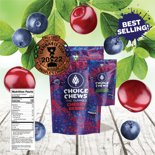 Photograph of product: Choice | Chronic Cherry Berry | 200mg Gummies