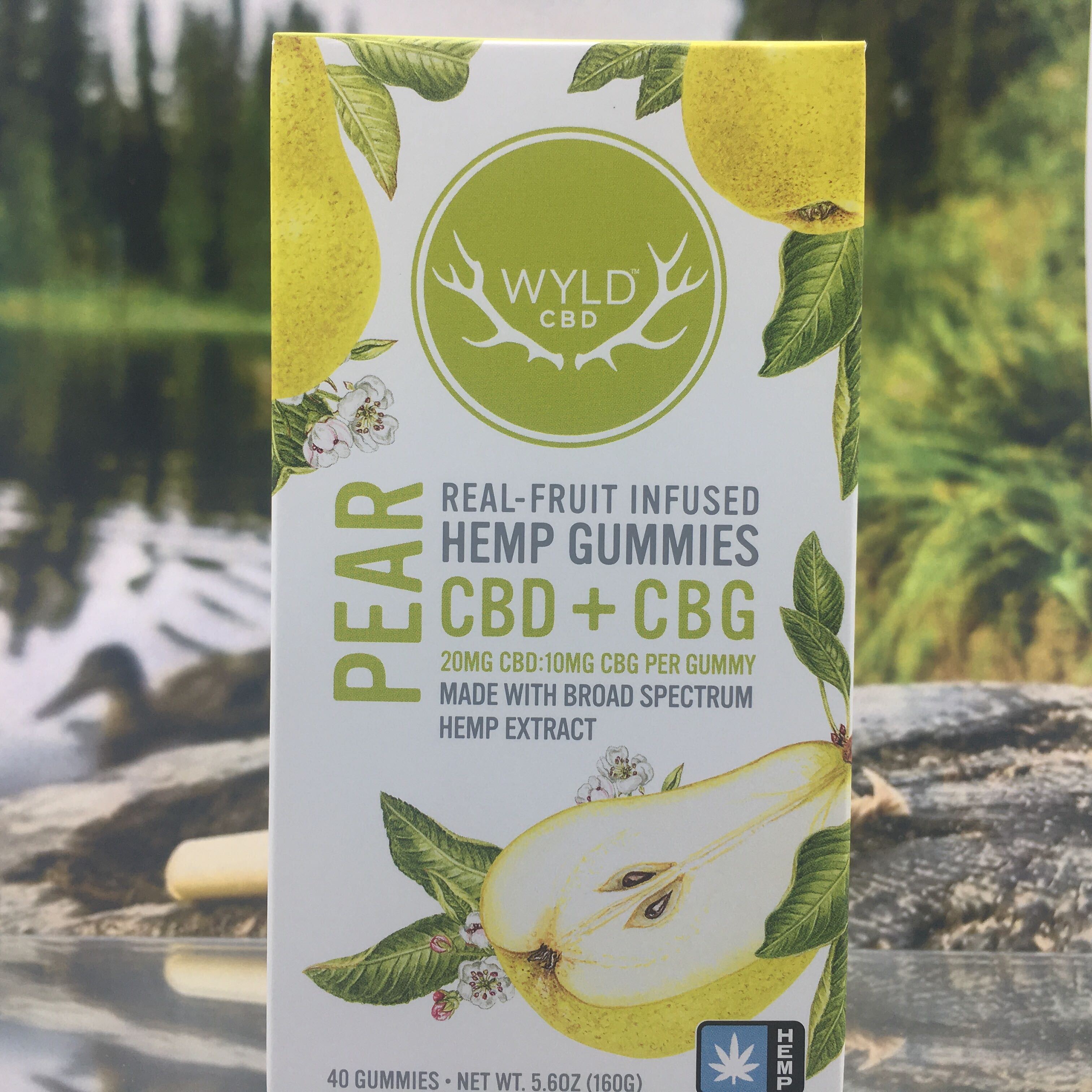 Photograph of product: CBD Gummies | Pear CBG/CBD | 800mg