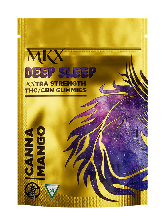 Photograph of product: MKX - 200mg Deep Sleep THC/CBN Gummies - Canna Mango
