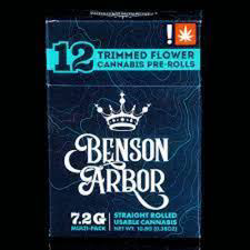 Photograph of product: PreRoll Pack - Benson Arbor 12pk - Rubberbands #10/Perfect Triangle #16