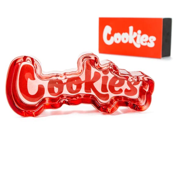 Photograph of product: Cookies Original Mint Glass Ashtray - Red - 