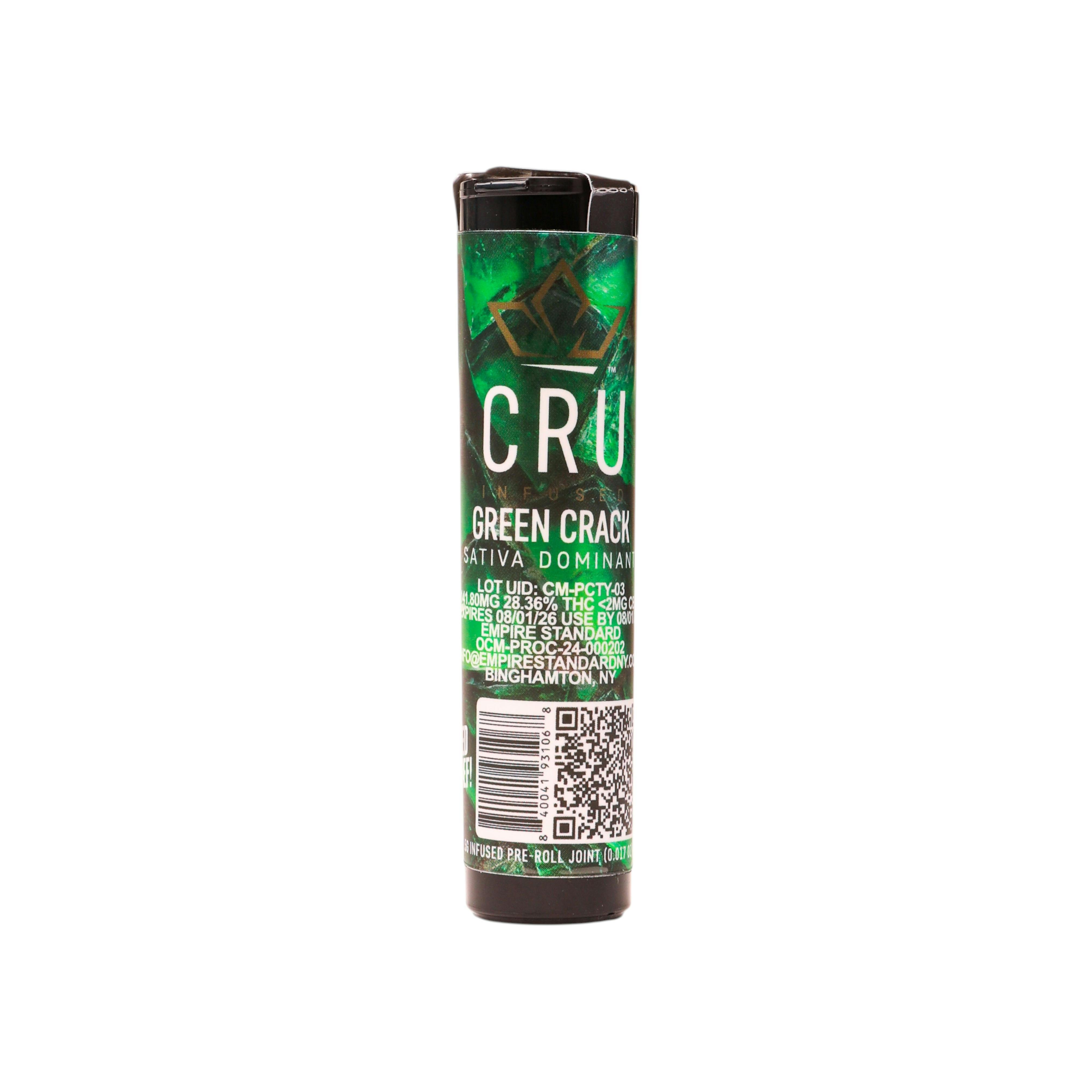 Photograph of product: Green Crack | 0.5g Infused Pre-roll