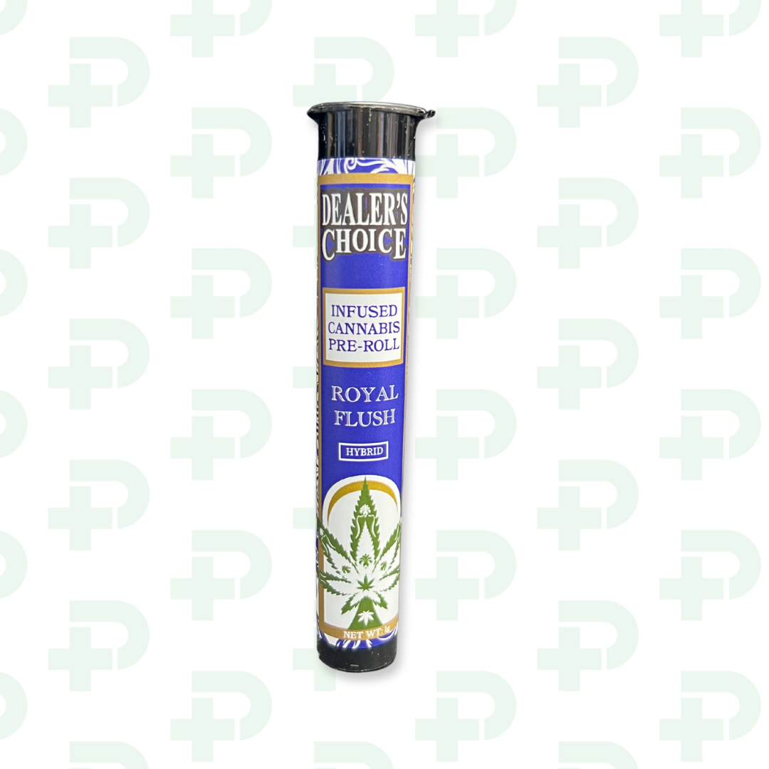Photograph of product: Dealers Choice Infused Preroll - Royal Flush