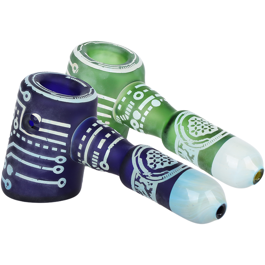 Photograph of product: Circuits of Love | Sandblasted Hand Pipe 11.75" | Assorted