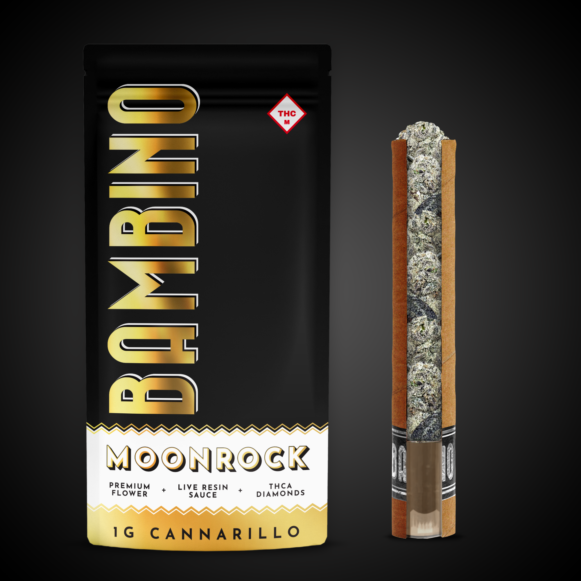 Photograph of Product: Pineapple Express Moonrock Infused Blunt (1g)