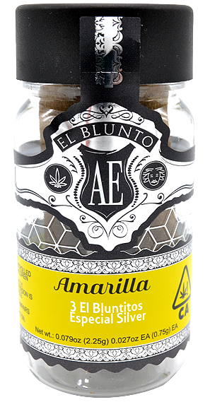 Photograph of Product: El Blunto | Amarilla | 2.25G 3PK Bluntitos Silver