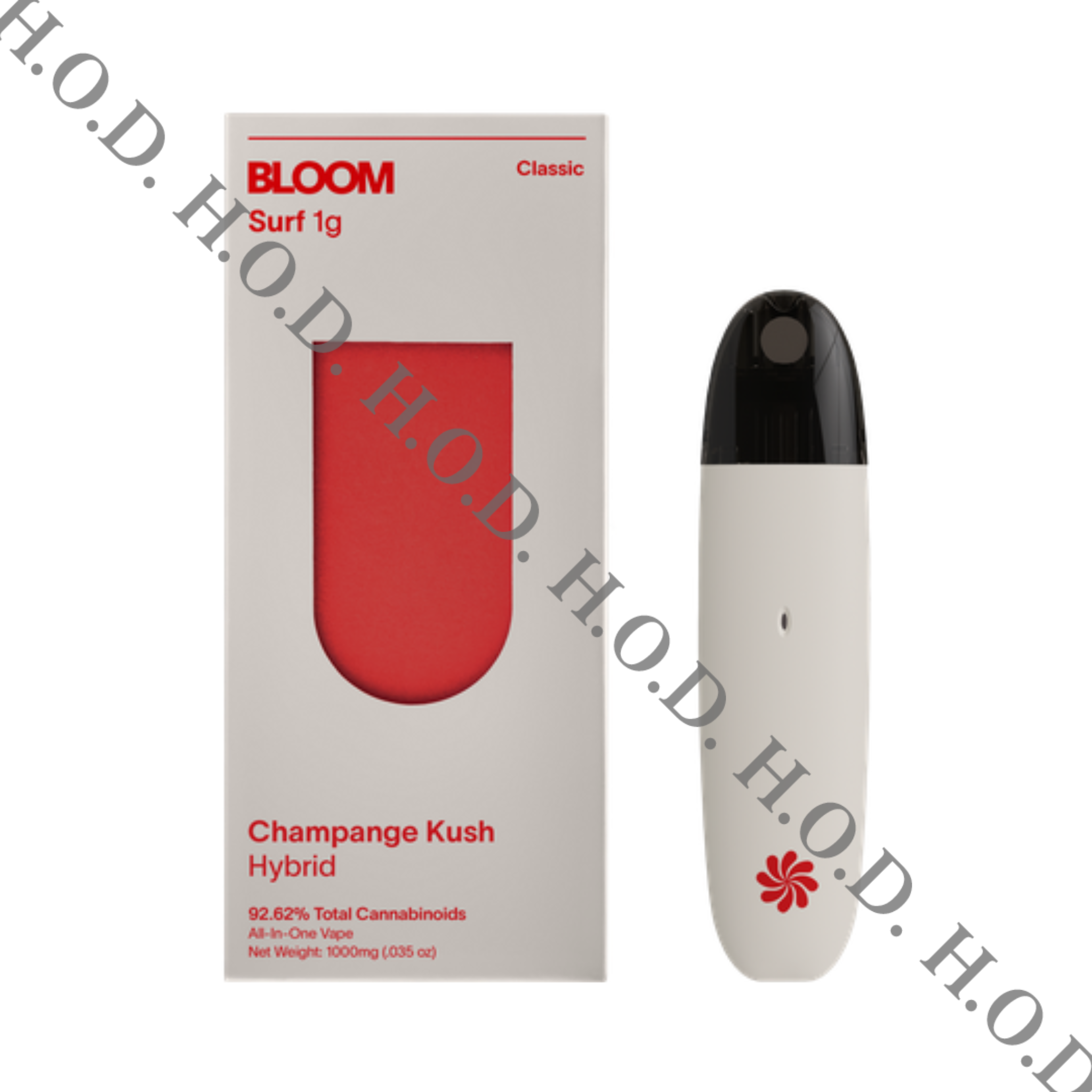 Photograph of product: Bloom Champagne Kush Disposable 1g