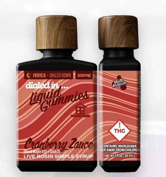 Photograph of product: Cranberry Zauce Rosin Liquid Gummies
