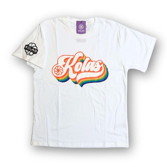 Photograph of product: Kolas Branded T-Shirt 70's Logo White - 