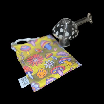 Photograph of product: Mushroom Glow-in-the-Dark Mini Bubbler
