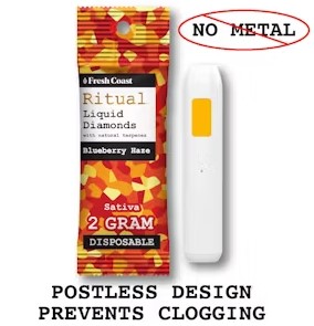 Photograph of product: Ritual Blueberry Haze Disposable 2g