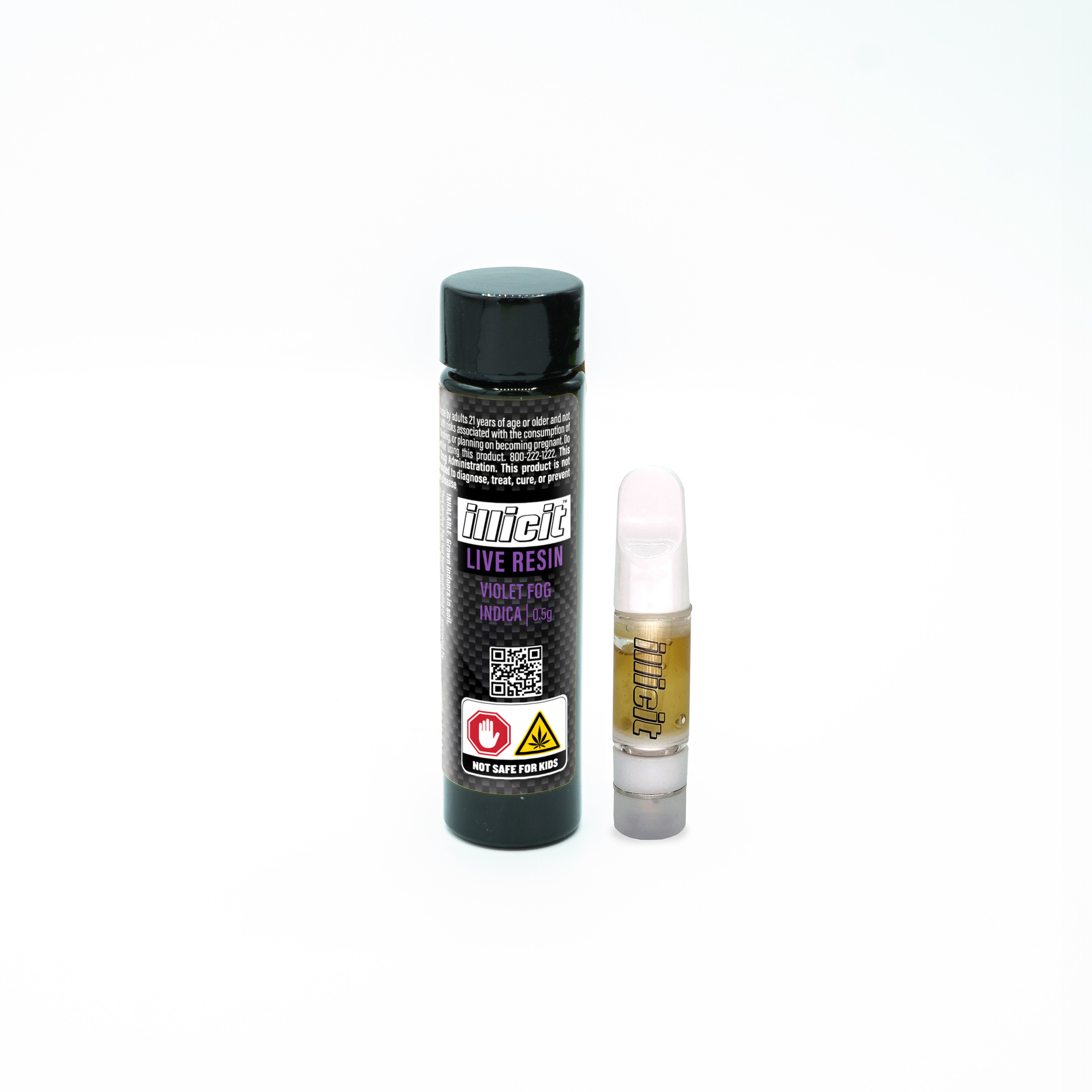 Photograph of product: Illicit | Violet Fog (I-H) Live Resin Vape Cart | .5g