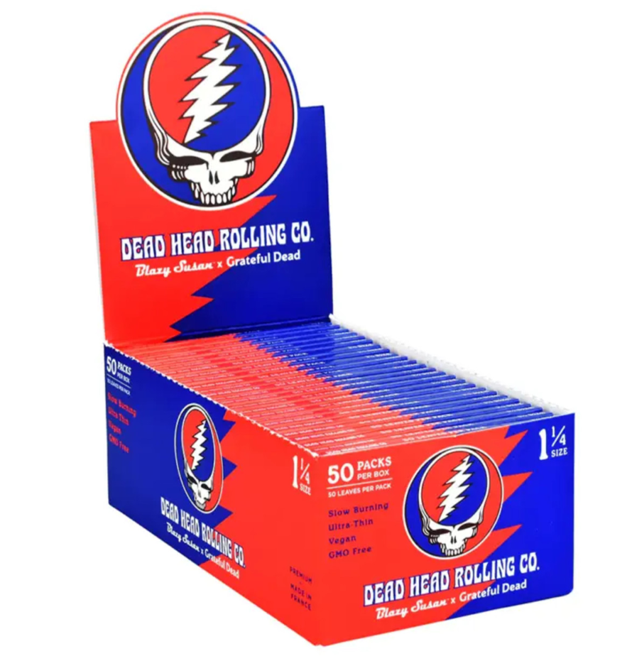Photograph of product: Dead Head Rolling | Vegan Slow Burning | 1 1/4 Size Papers