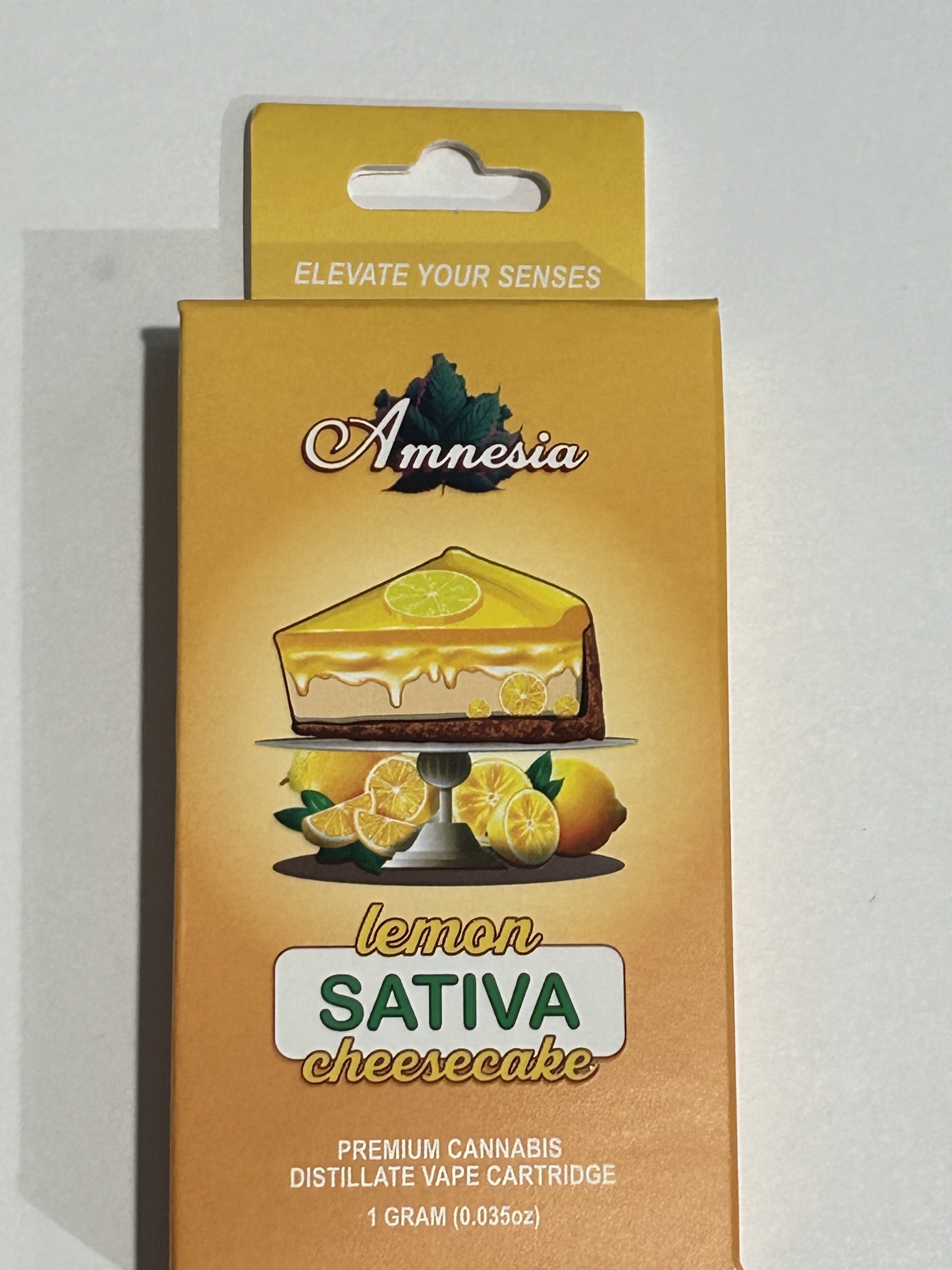 Photograph of product: Amnesia Carts 1g Lemon Cheesecake