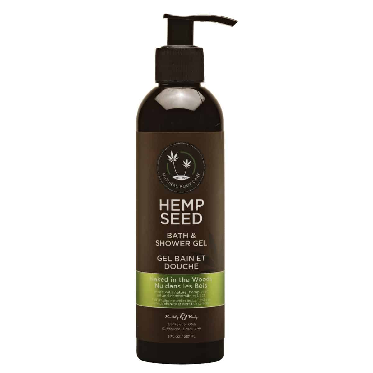 Photograph of product: HEMP SEED 8oz | Bath & Shower Gel by Earthly Body | Naked In The Woods