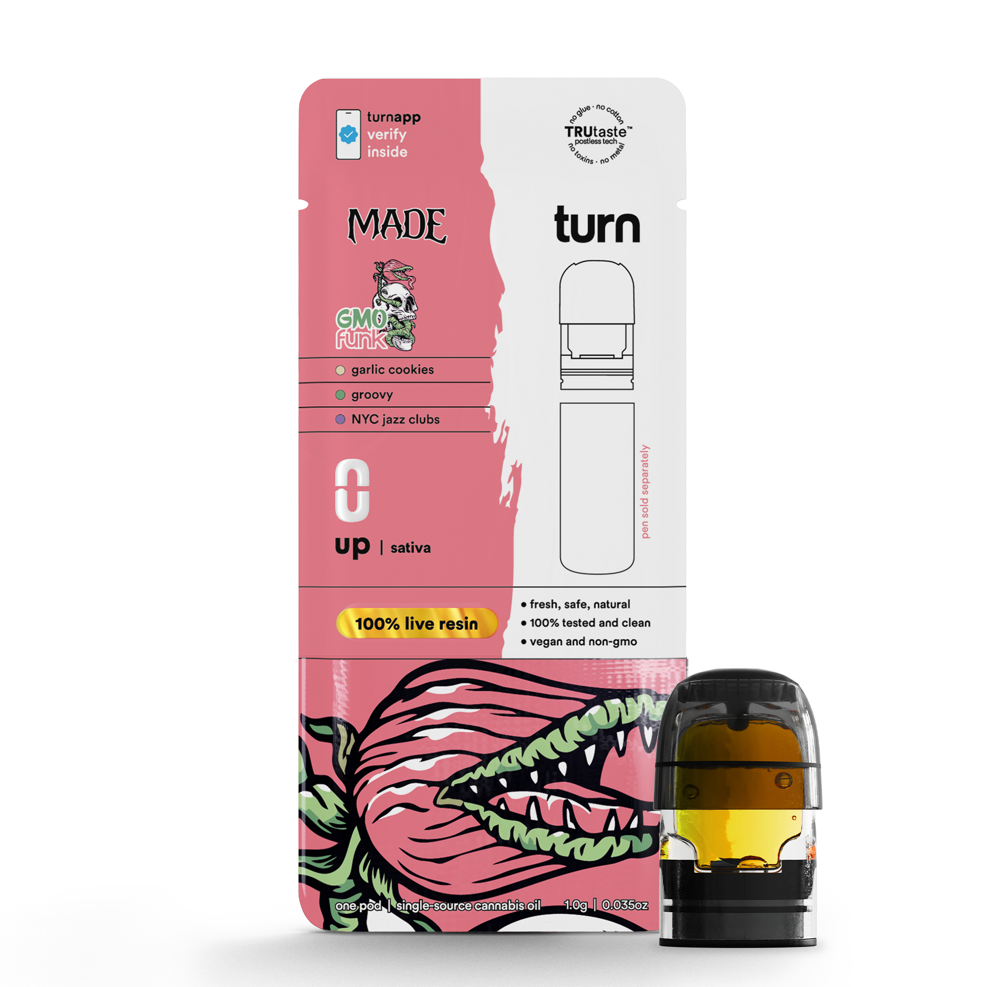 Photograph of product: Up - GMO Funk | Live Resin Pod | 1g