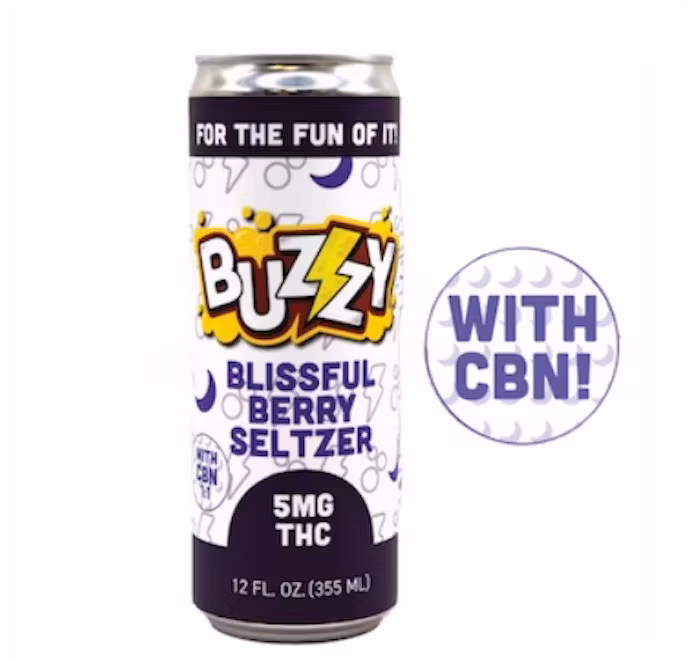 Photograph of product: Beverage - 5mg - Blissful Berry Seltzer