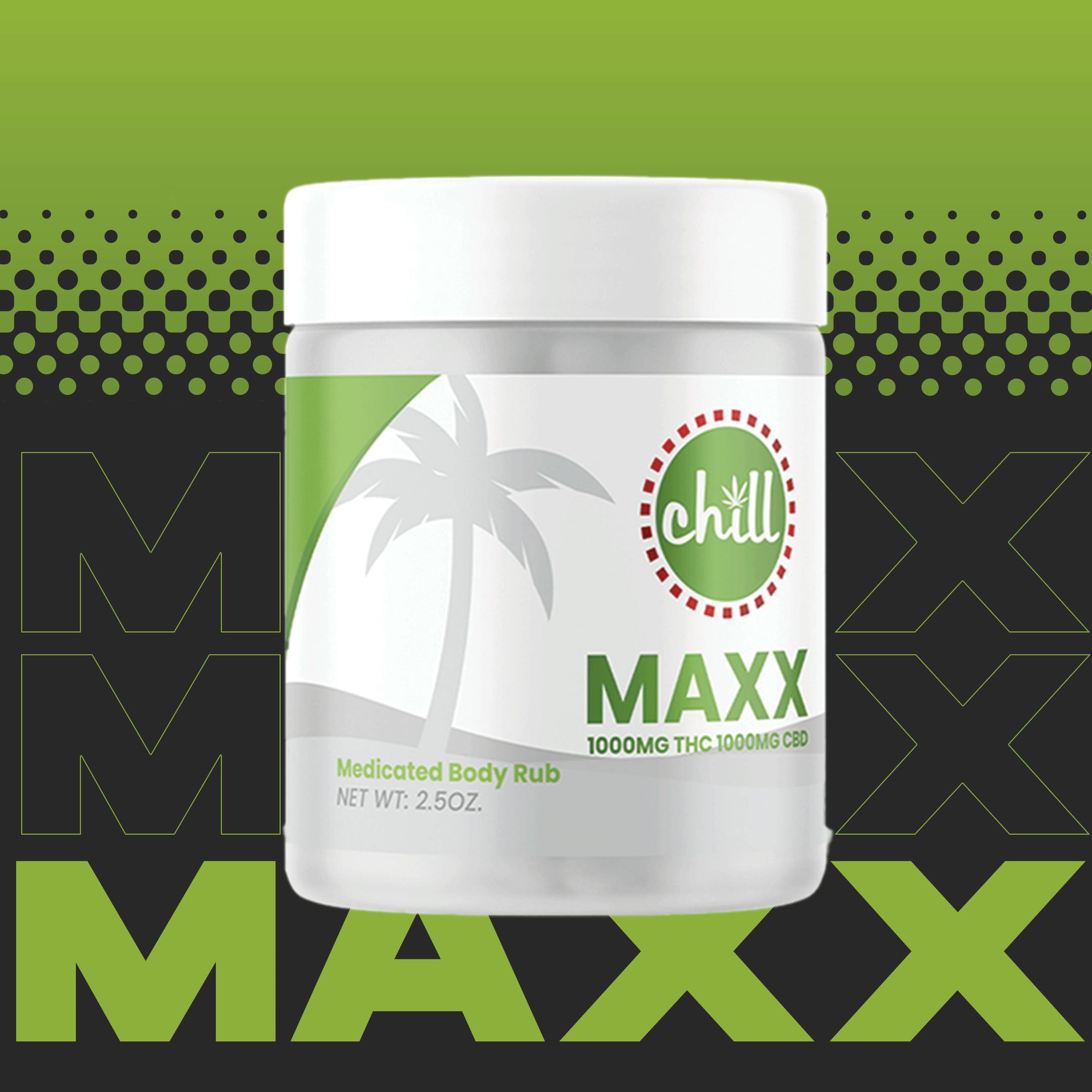 Photograph of product: Chill Medicated | MAXX Body Rub | TH-oui/CBD : REC