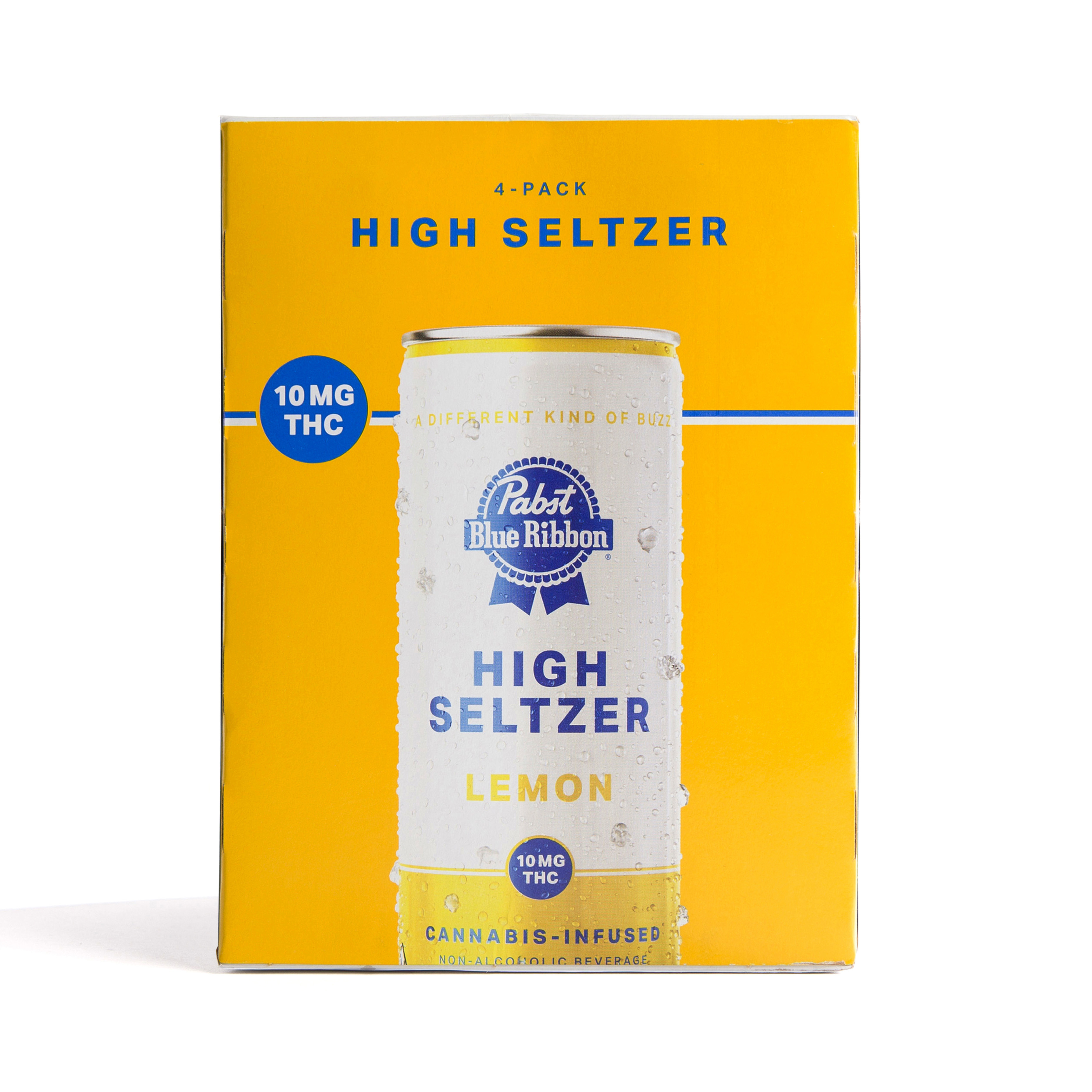 Photograph of product: PBR - Lemon - Infused Seltzer - 4pk/40mg