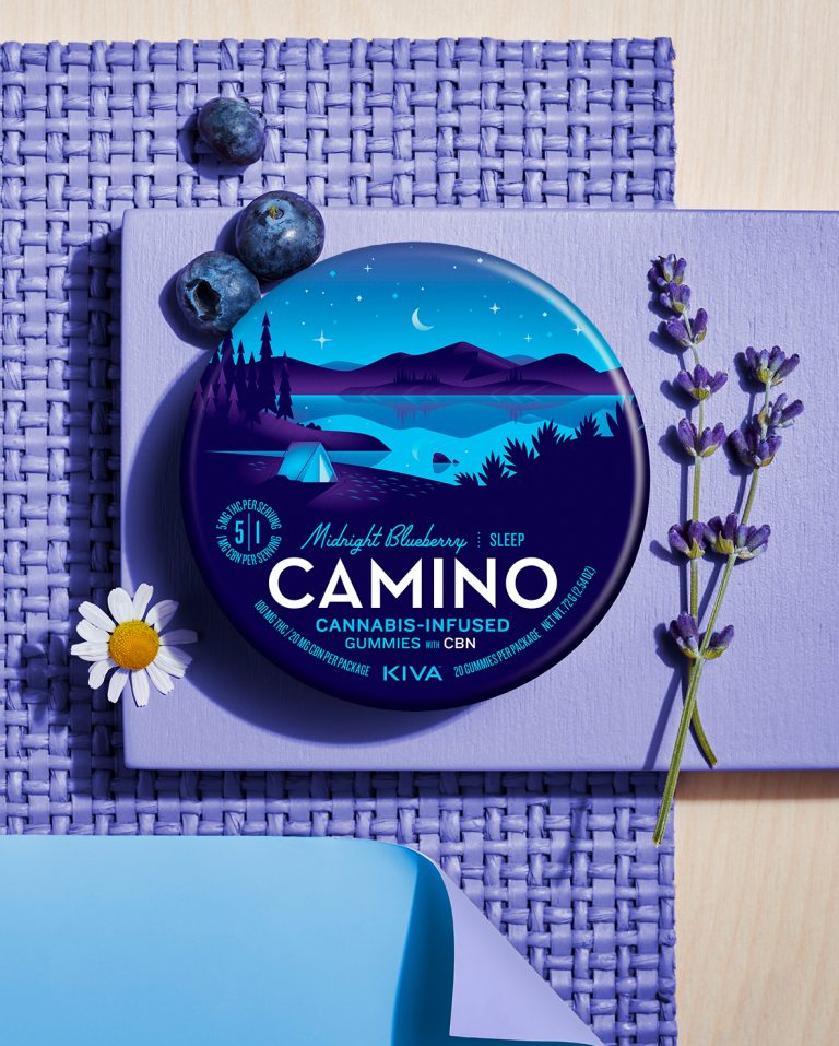 Photograph of product: Camino - 200mg 20:4 THC:CBN Gummies - Midnight Blue (I)