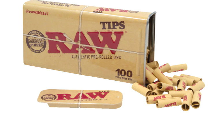 Photograph of product: Raw Authentic Pre-Rolled Tips - 100pk