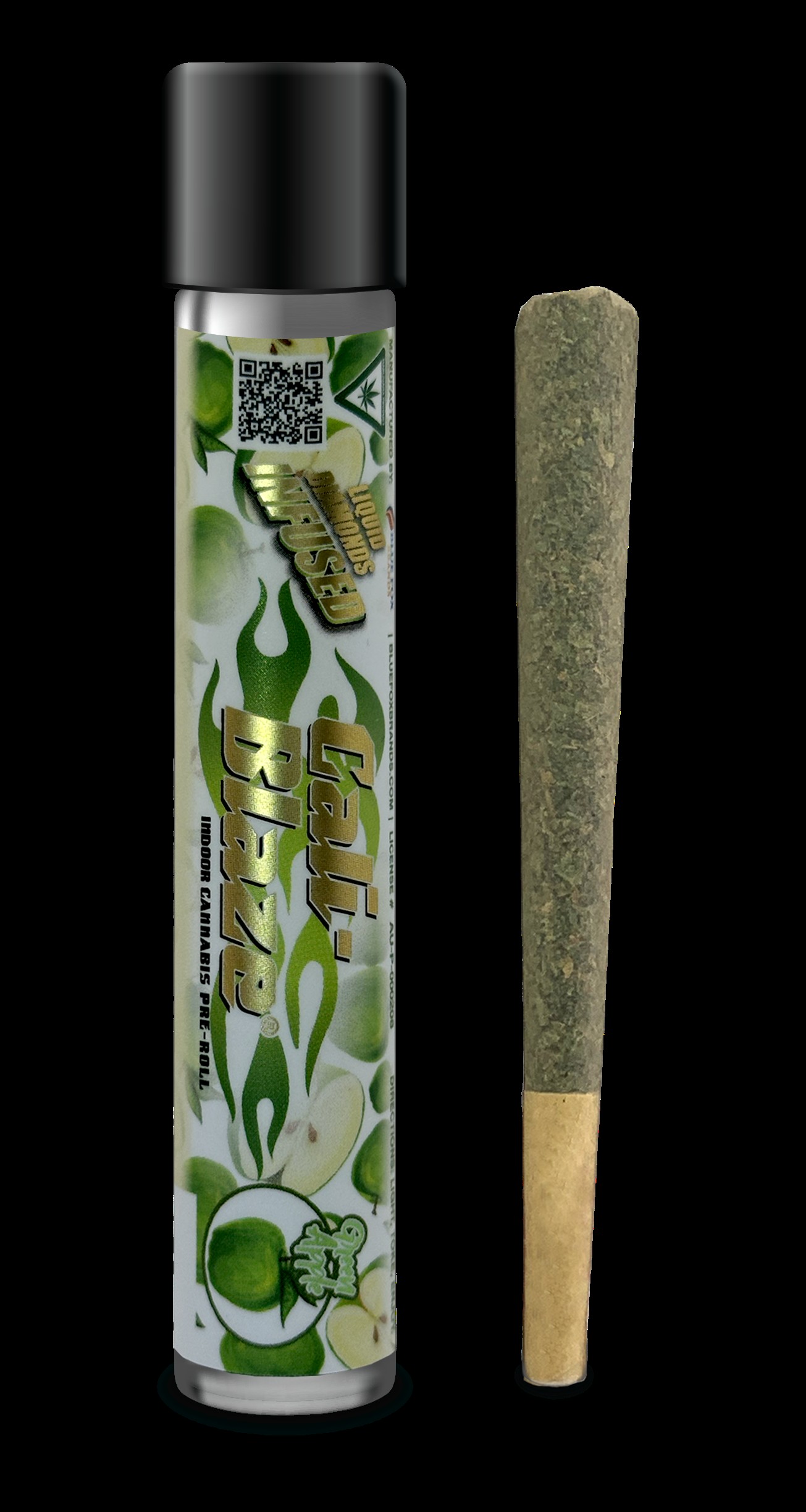 Photograph of product: CALI-BLAZE GREEN APPLE 1.2G LIQUID DIAMONDS