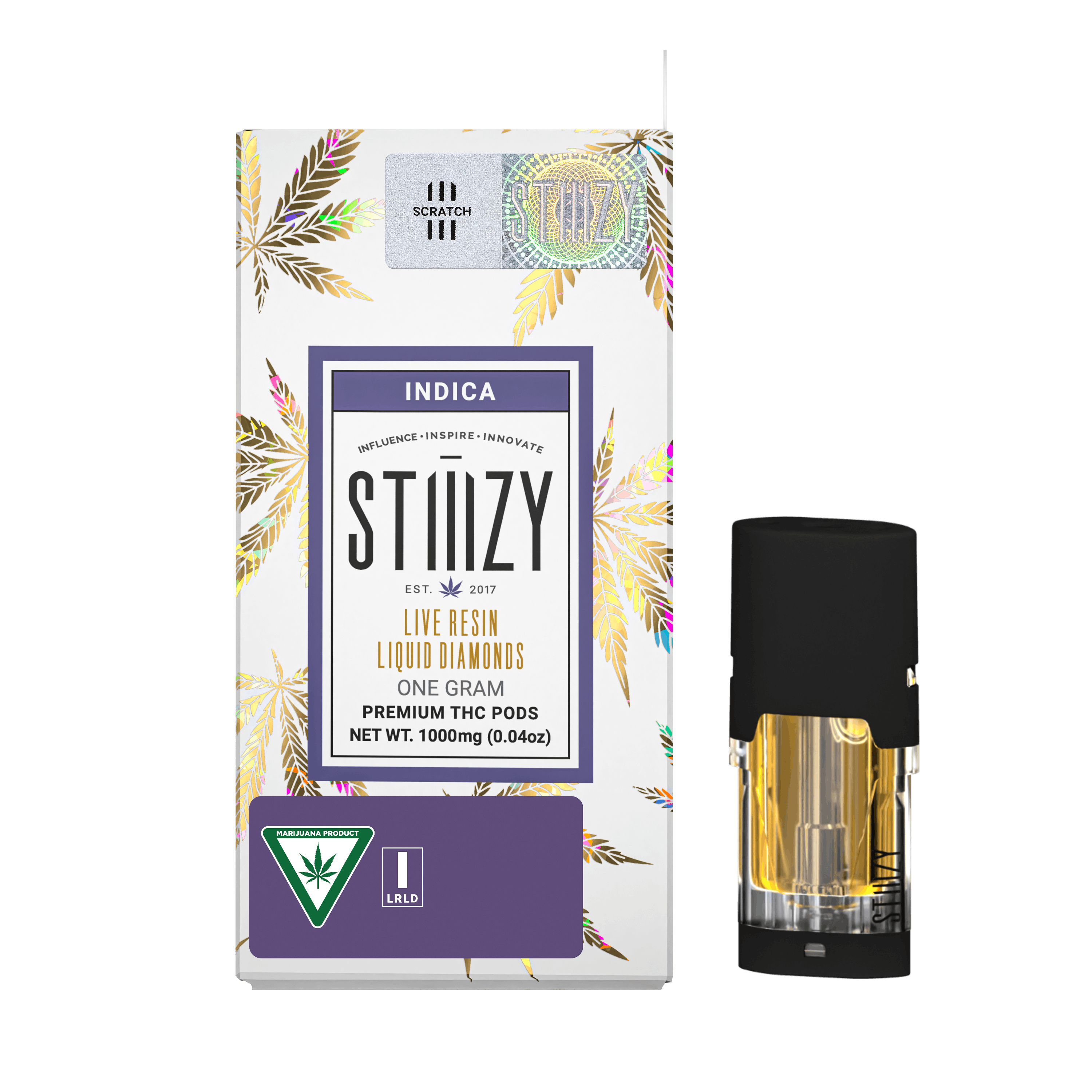 Photograph of product: AU Stiiizy: Tahoe OG 1g Liquid Diamonds Pod (I)