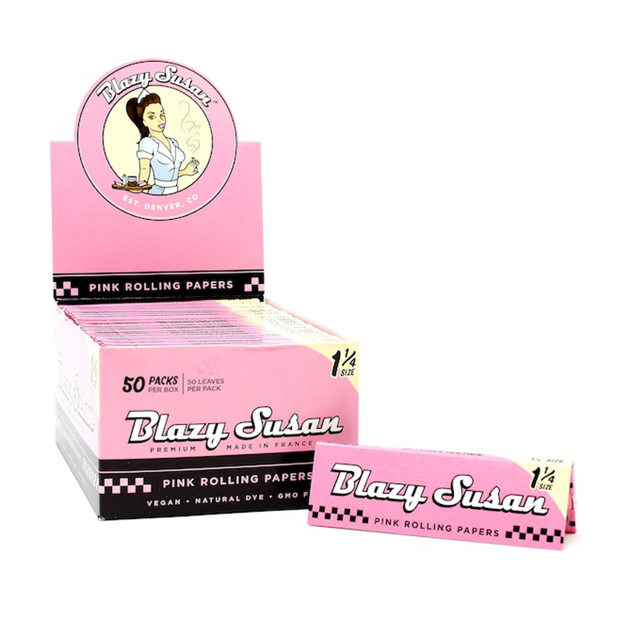 Photograph of product: Blazy Susan Pink Papers 1 1/4