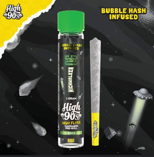 Photograph of product: HIGHWALKER OG 1G BUBBLE au chocolat INFUSED PREROLL