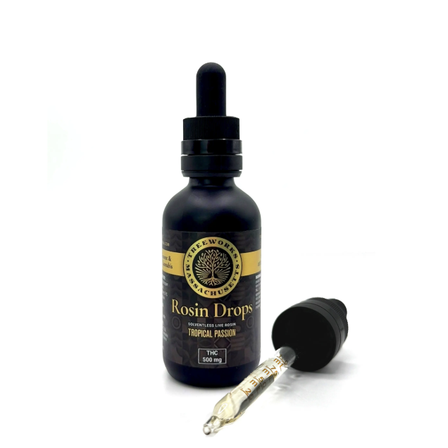 Photograph of product: Treeworks Rosin Drops 500mg 50ml Tincture - Tropical Passion