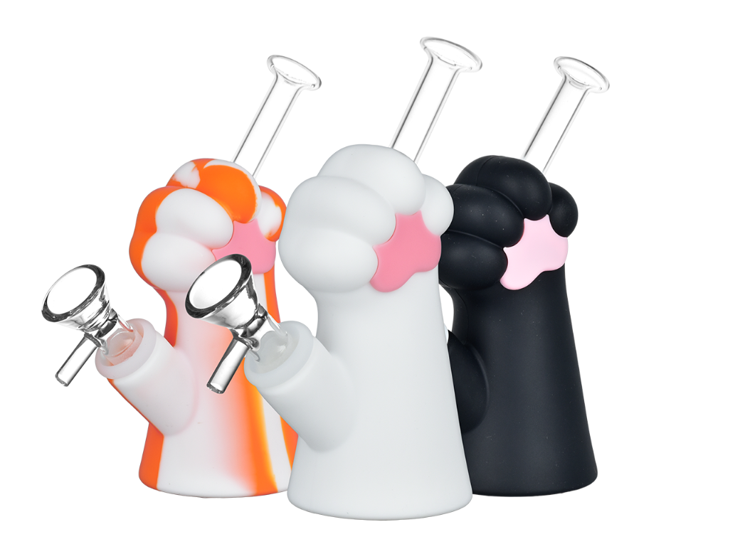 Photograph of product: Cat Paw Silicone Water Pipe