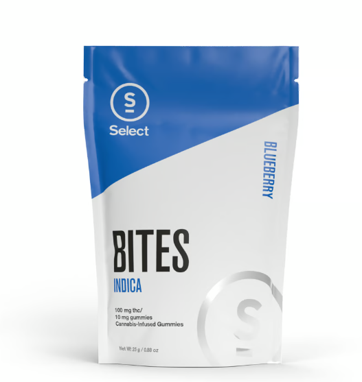 Photograph of product: Select | Blueberry Bites 10mg - 10pk | 100mg