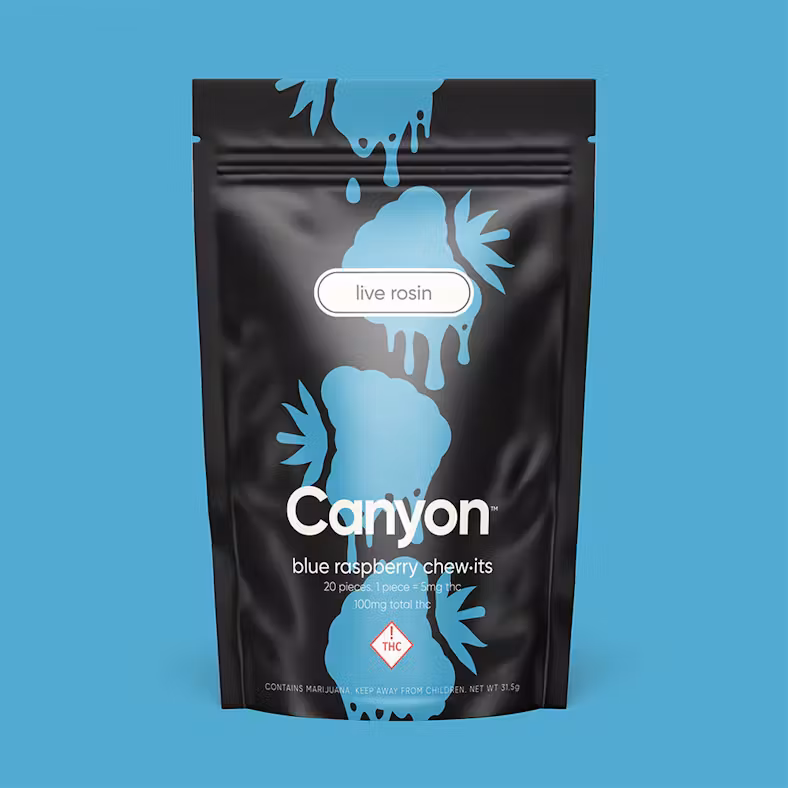 Photograph of product: Chew-It Rosin Blue Raspberry | 10mg