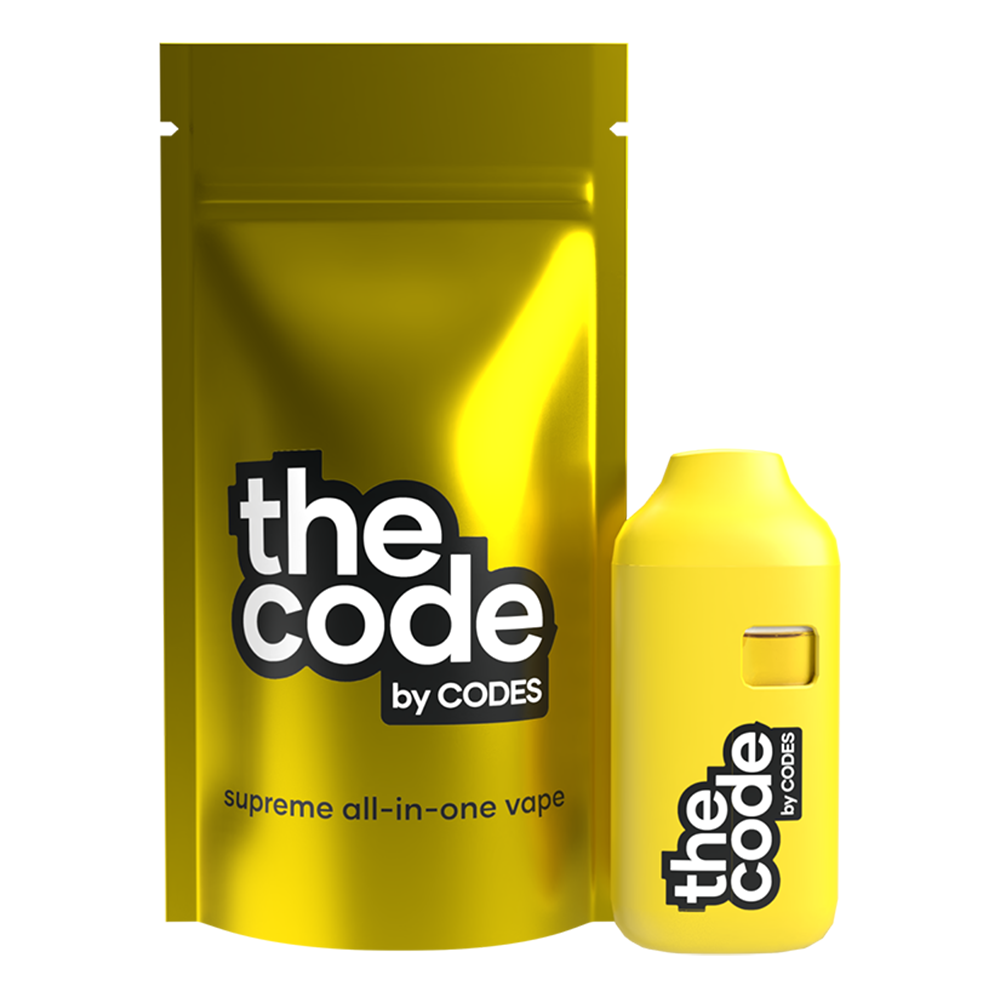 Photograph of product: Codes: Vape | The Code Vape | Mango Cream | All-in-One | 1g