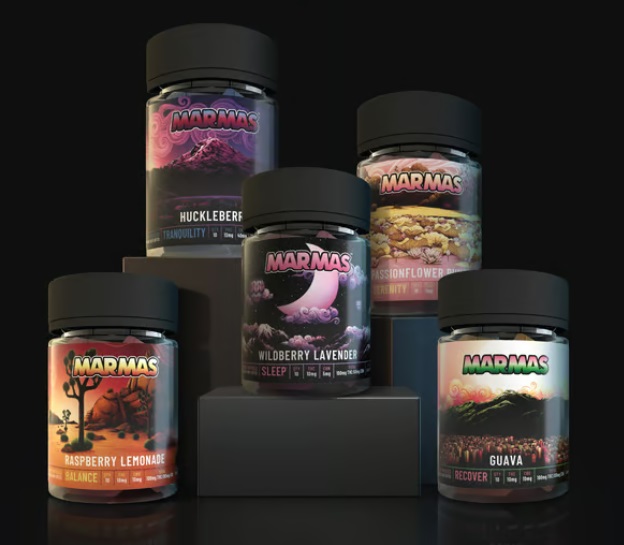 Photograph of product: Marmas | Blackberry CBD 1:1 Gummies 10pk | 100mg