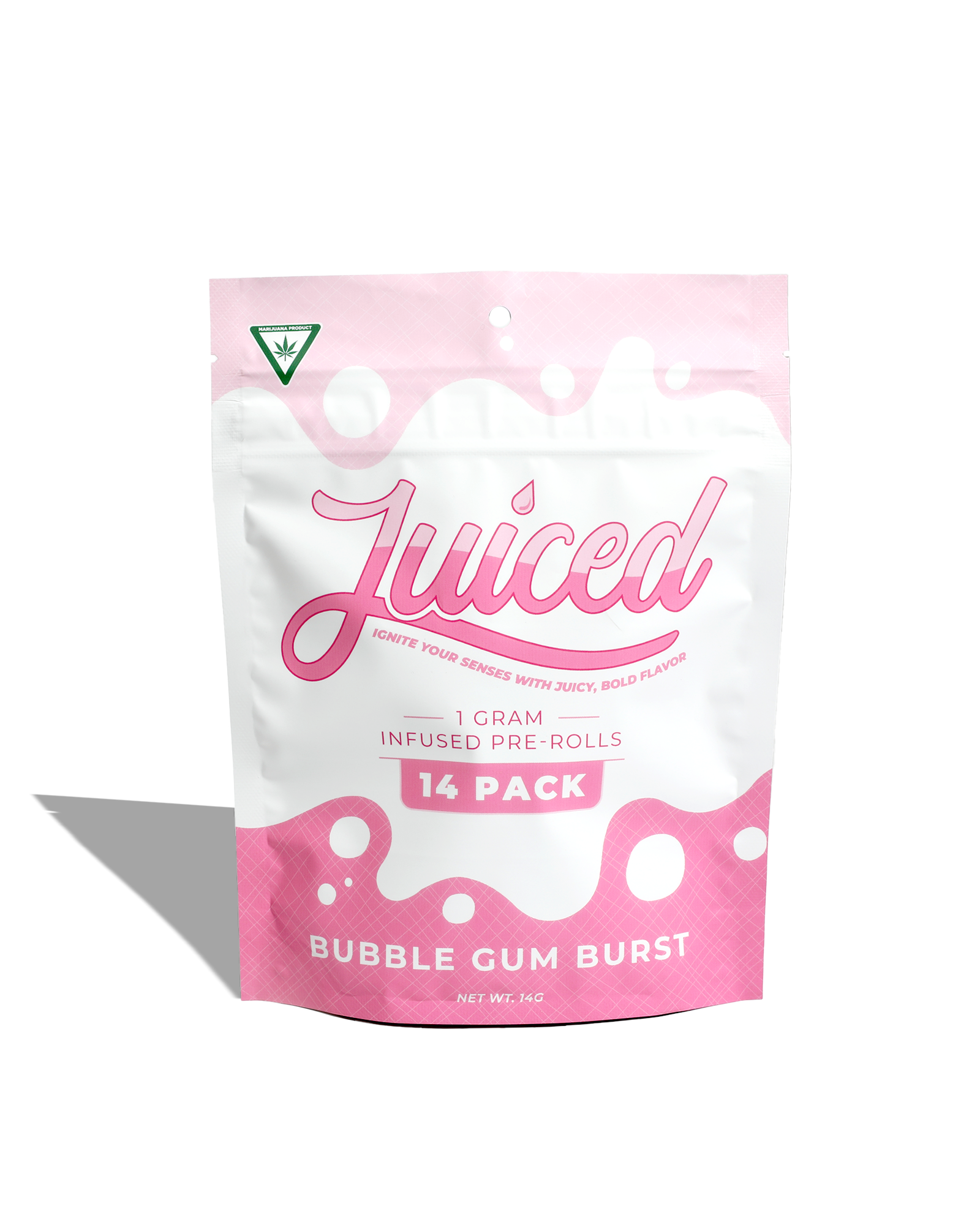 Photograph of Product: Bubble Gum Burst Infused Preroll 14-pack